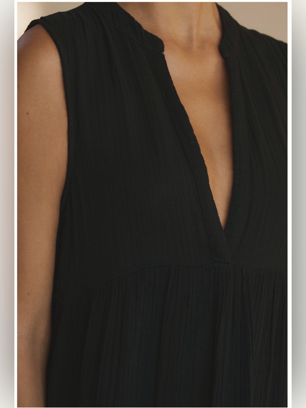 Anthropologie “Kallie” Sleeveless Black Dress - Picture 3 of 8